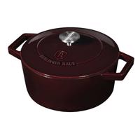 Berlinger Haus Öntöttvas edény fedővel Burgundy Line, 24 cm