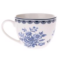 Blue Rose 4 db-os porcelán csészék készlet , 90 ml