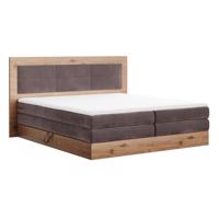 Boxspring ágy 160x200, barna, RENIZE NEW