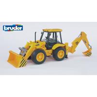 Bruder 02428 Traktor JCB homlokrakodó és  kotrógép, 1:16