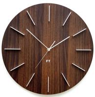 Future Time FT2010WE Round dark natural brown Design falióra, 40 cm