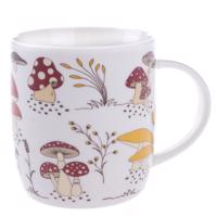 Gombák porcelán bögre, 370 ml