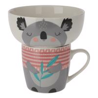 Koala gyerek tál és bögre készlet, porcelán