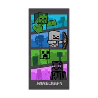 Minecraft Mobs Monsters gyerek törölköző, 70 x 140 cm