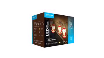 Modee Karácsonyi LED Füzér Plastic Elemes C1013 (10LED/1,35m/15cm) warm