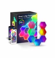 Okos Hexagon Színes (RGB) Fali Lámpa (6 db)