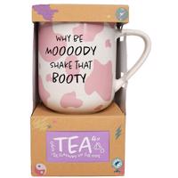 Why be moody shake that booty bögre és tea ajándékkészletet?