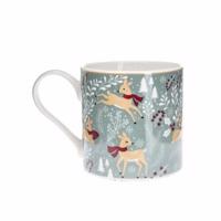 Winter Forest karácsonyi porcelán bögre, 400 ml