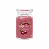 Yankee Candle Signature Black Cherry illatos gyertya nagy üvegben, 567 g