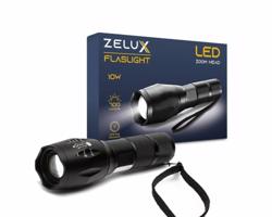 Zelux Led Akkumulátoros elemlámpa Zoom 10W