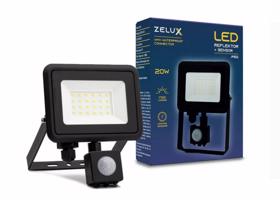 Zelux Led Reflektor 20W NW 4000K Mozgásérzékelős PIR