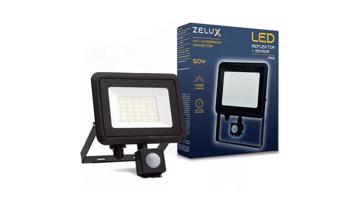 Zelux Led Reflektor 50W IP65 NW 4000K Mozgásérzékelős PIR